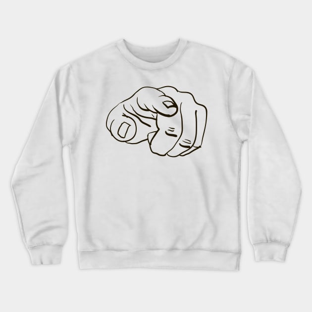 Hand #3 Crewneck Sweatshirt by Olga Berlet